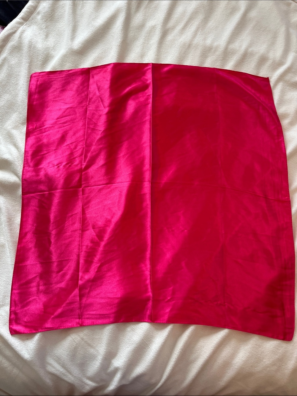 Women’s Hot Pink Silk mix neck scarf